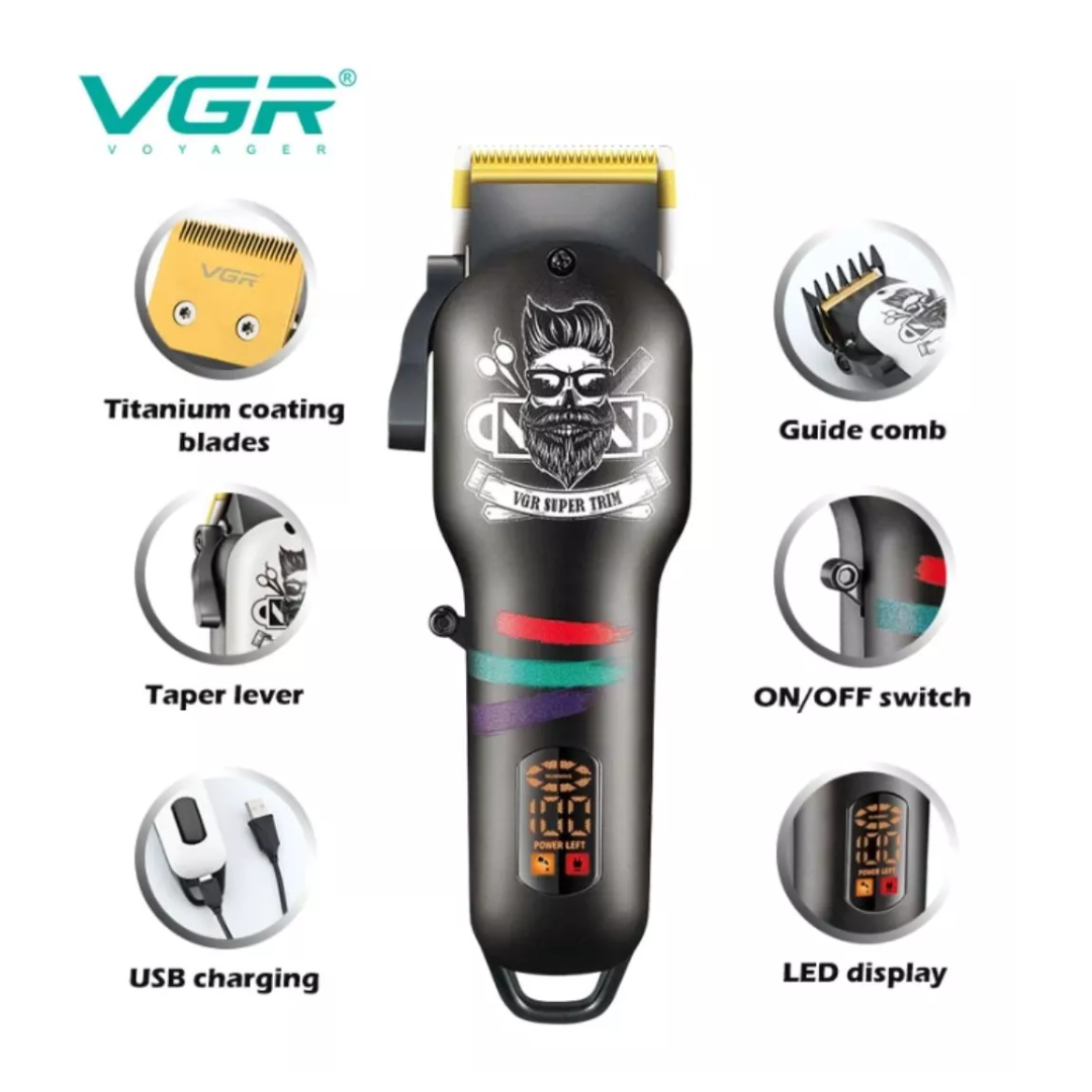 Vgr Cortapelos Profesional Negro Blanco