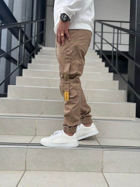 Pantalón Jogger Cargo Drill Licrado