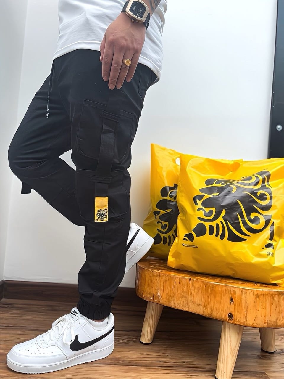 Pantalón Jogger Cargo Drill Licrado