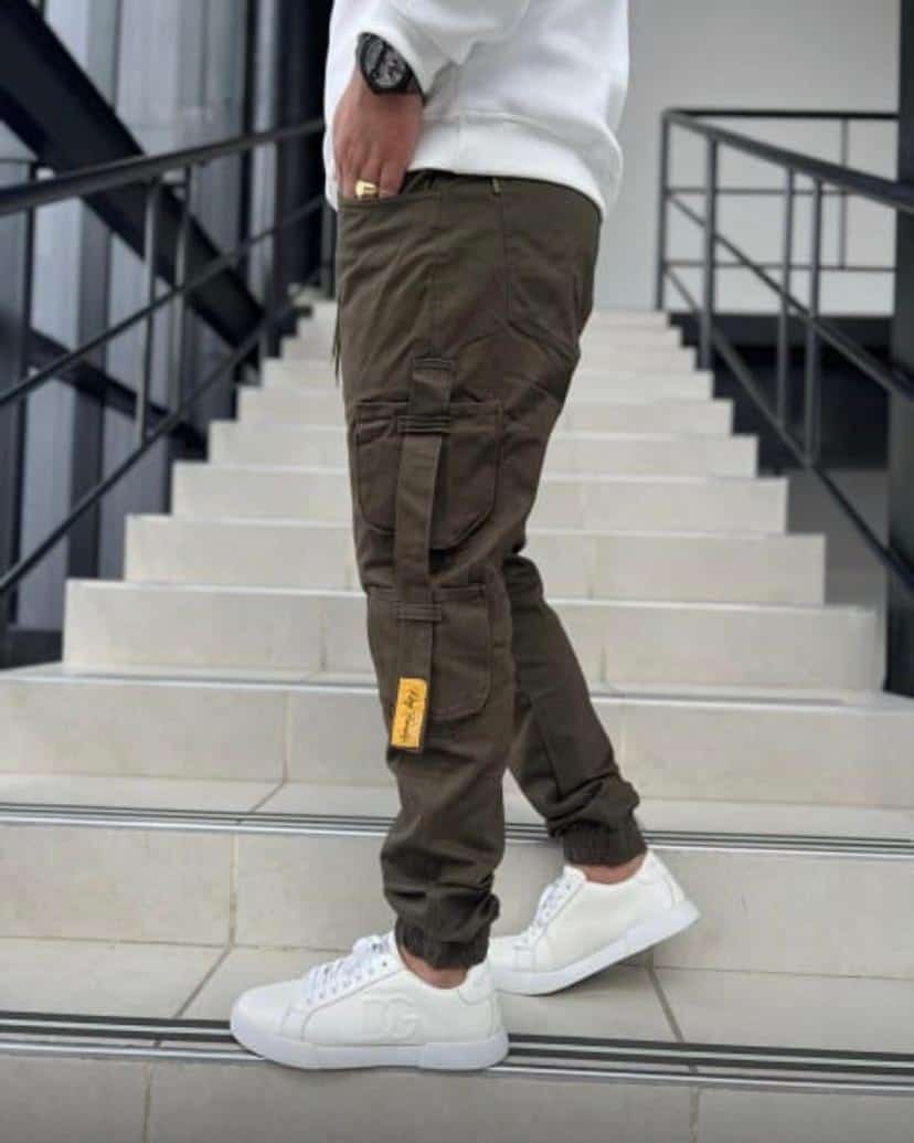 Pantalón Jogger Cargo Drill Licrado