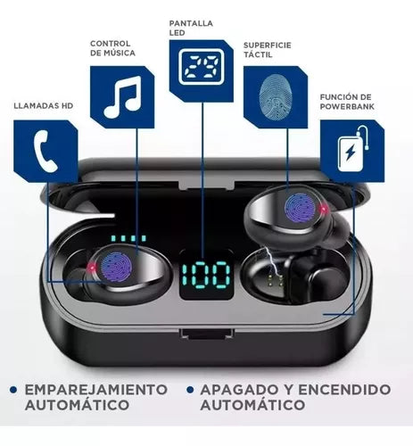 AUDÍFONOS POWER BAND F9 TWS