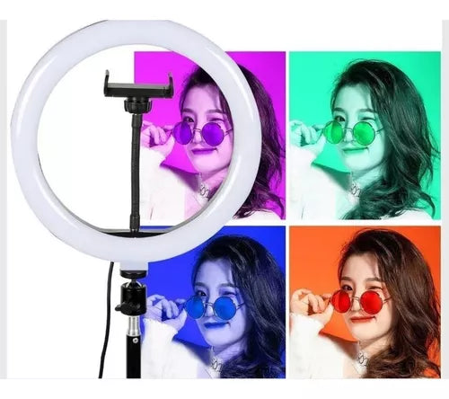 Aro De Luz Rgb 33 Cm + Tripode