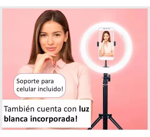 Aro De Luz Rgb 33 Cm + Tripode