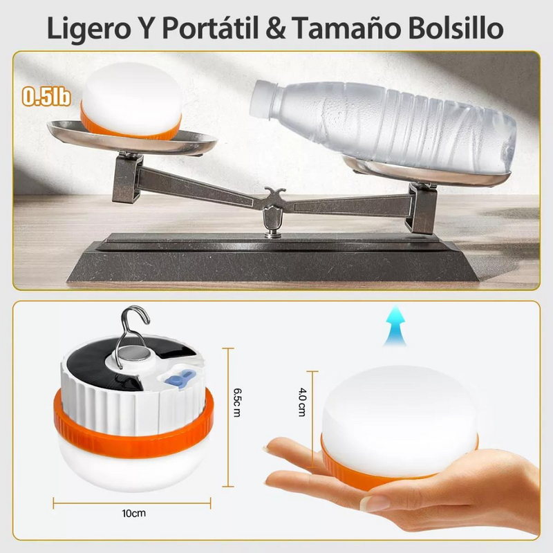Lampara Recargable Led Solar Emergencia